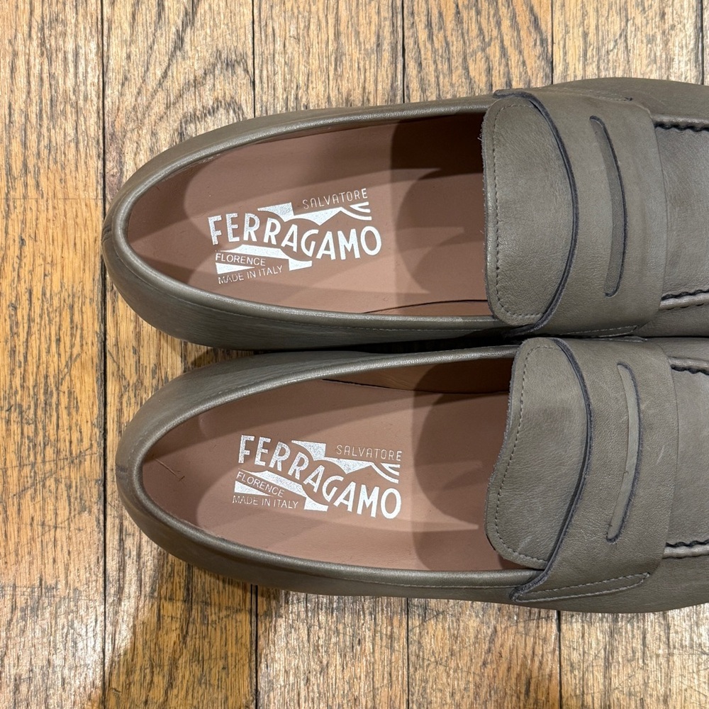 Salvatore Ferragamo Men's Gray Loafers - Picture 2 of 4